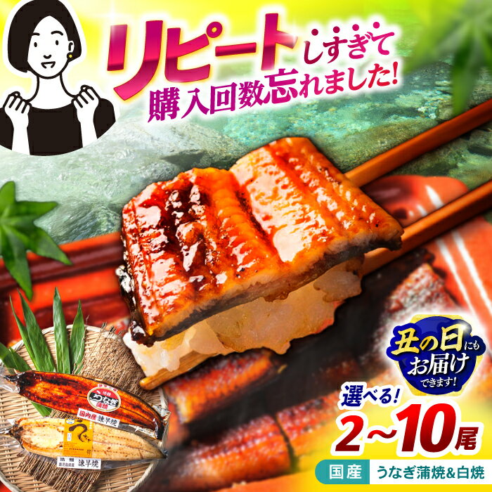 【ふるさと納税】【最速発送】＜諫早淡水＞うなぎ蒲焼&白焼きセット 計2~10尾 / うなぎ ウナギ 鰻 unagi 蒲焼き 蒲焼 かばやき 白焼き 白焼 国産 冷凍 小分け / 諫早市 / 活うなぎ問屋 諫早淡水 [AHAT002] 最短 最速 スピード 発送 丑の日 土用丑の日