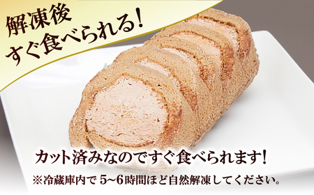 【全6回定期便】訳ありカットロールケーキ チョコ 1kg(500g×2) 広川町 / イートウェル株式会社[AFAK017]
