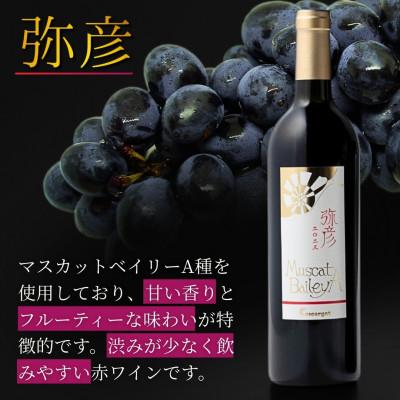 ふるさと納税 弥彦村 弥彦村産ぶどう　赤ワイン・マスカットベイリーA 　弥彦セット |  | 01