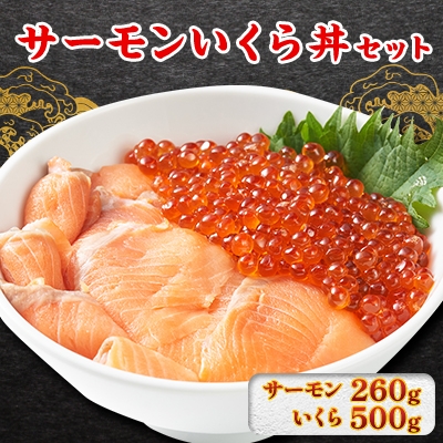 
                  サーモンいくら丼(トラウトサーモンスライス、いくら醤油漬け)セット　各2パック_いくら 醤油漬け サーモン トラウト 海鮮 丼セット 美味しい 人気 おすすめ ギフト 送料無料【1368184】
                