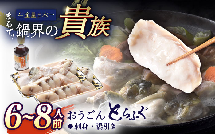 活〆おうごんとらふぐ満腹鍋セット【（有）松永水産】[KAB127]/ 長崎 平戸 魚介類 魚 鍋 とらふぐ ふぐ