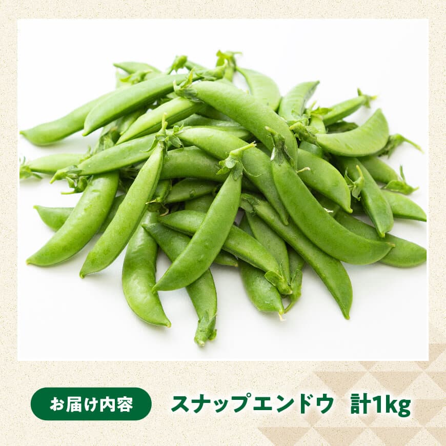 宮崎県産　スナップエンドウ1kg 【 宮崎県産 川南町産 スナップエンドウ 】
