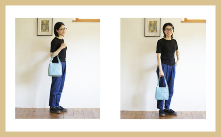 須田帆布 食パントート（ライトブルー） | 鞄 バッグ