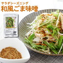 【ふるさと納税】【ふりかけるだけ】サラダシーズニング 和風ごま味噌50g [今野醸造 宮城県 加美町 44581365] ドレッシング 化学調味料不使用 オイル不使用 ヘルシー あっさり