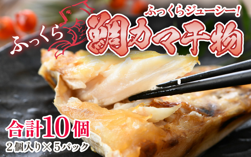 
            ふっくらジューシー！鯛カマ干物　2個入×5パック ／ ビール 焼き魚 お父さん おつまみ 朝食 魚介類 海の幸 個包装 お取り寄せ [aw002-a011]
          