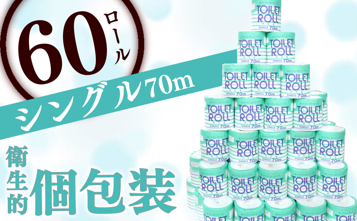 
                  トイレットペーパー 60ロール シングル 個包装 新生活 日用品 消耗品 防災 トイレ 備蓄 無香料 生活用品 トイレットペーパー 再生紙 静岡 沼津 原町加工紙 といれっとぺーぱー     収納 シャワー
                