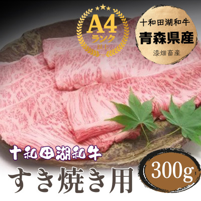 
            牧場直売＜A5～A4等級＞ 十和田湖和牛　すき焼き用スライス約300g【1520940】
          