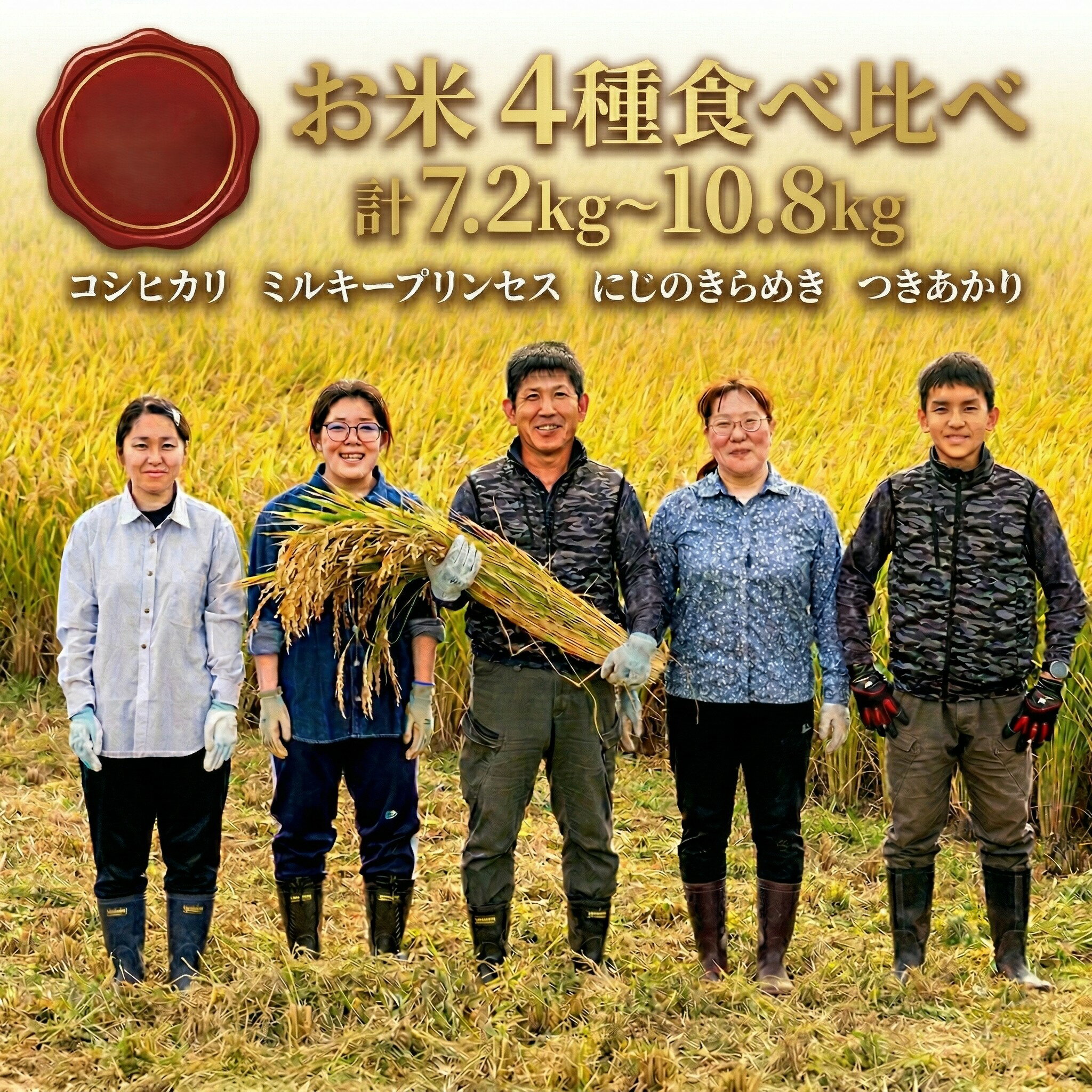 【ふるさと納税】 お米 精米 4種 セット 計7.2kg～10.8kg 単品 定期便 コシヒカリ ミルキークイーン にじのきらめき つきあかり 真空 真空パック 食べ比べ 詰合せ 茨城県 筑西市