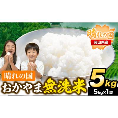 ふるさと納税 笠岡市 速攻出荷! 晴れの国おかやま無洗米 5kg 米《7-14営業日以内に出荷予定(土日祝除く)》