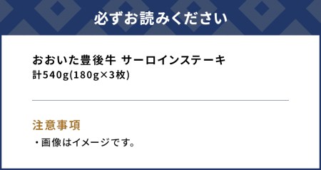 おおいた豊後牛 サーロインステーキ 180g×3枚 | サーロインステーキ 津久見市
