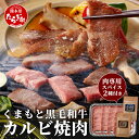 【ふるさと納税】くまもと 黒毛和牛 カルビ 焼肉 (専用 スパイス 2種付) 合計300g「肉専用 にんにく醤油」「ふぐヒレ スパイス」 ソムリエ 厳選 ブランド 牛 くまもと 黒毛和牛 カルビ 焼き肉 やき肉 ニンニク 熊本県 牛 肉 冷凍 年内発送 年内配送 送料無料