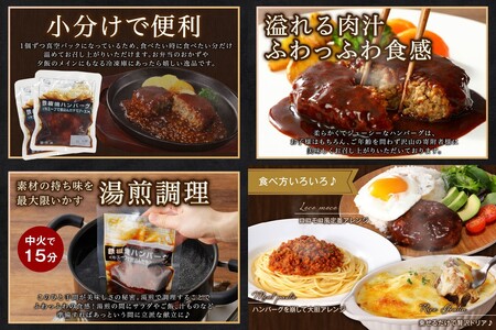 鉄板焼ハンバーグ デミソース 10個【A-817】大好評の飯塚の鉄板焼ハンバーグ