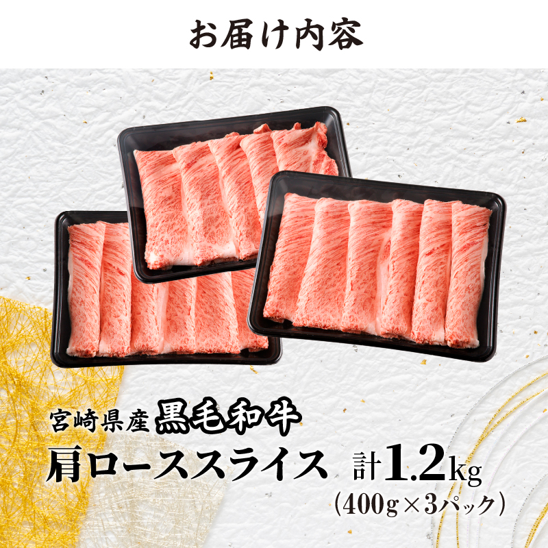 ≪期間・数量限定≫生産者応援!!宮崎県産黒毛和牛肩ローススライス(計1.5kg)_T030-076-R69【都農町新着 肉 牛 牛肉 おかず 国産 人気 ギフト 食品 すきやき しゃぶしゃぶ BBQ 