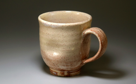 萩焼 マグカップ（へこみ）