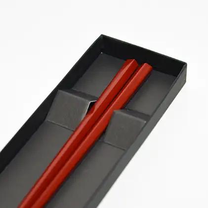 「近江の名工　石久仏壇店」　漆塗り箸　普通 民芸品 工芸品 食器 漆塗箸  普通黒23cm