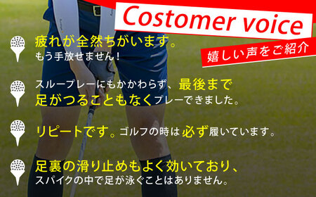 【23-25cm】Runtage 着圧ゴルフソックス アスリートラウンドPRO Ver.2＜レッド＞【イイダ靴下株式会社】[HBB040] 靴下 ランニング 佐賀県
