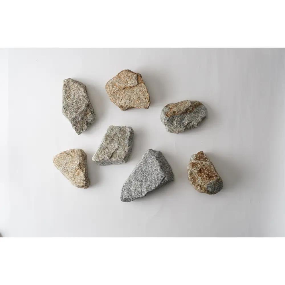 TAKIBISM x ISHINOMAKI 庵治石7個セット(加工なし) 焚火台 STONE QUEST 折りたたみ脚用