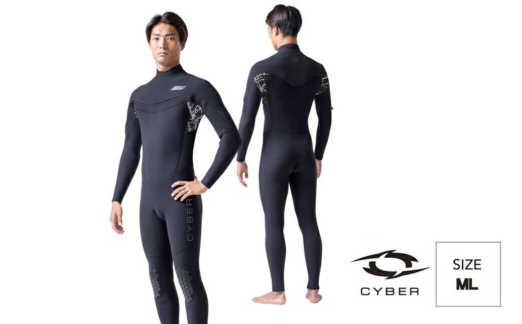 
ウエットスーツ CYBER 3/3mm LIGHT-ZERO-Ltd フルスーツ FALL/WINTER仕様 MLサイズ
