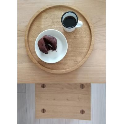 ふるさと納税 藤枝市 ディッシュスツール　栗の木の家具　サイドテーブルにもなるスツール |  | 02