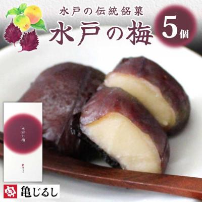 ふるさと納税 水戸市 水戸の梅　1箱(5個入)【水戸産梅ふくゆい使用の和菓子】茨城県 水戸市