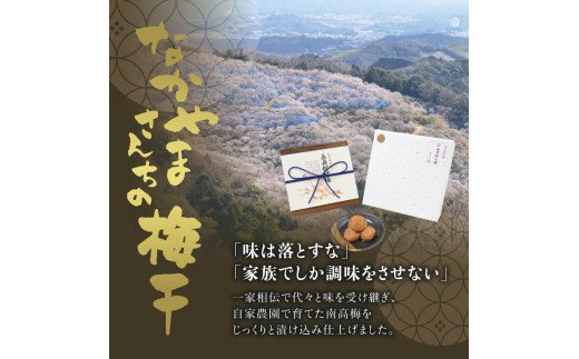 紀州南高梅　うす塩【ハチミツ入】 塩分10%（1kg）なかやまさんちの梅干　うめ　ウメ【nky006-110k】