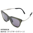 【ふるさと納税】[UV400 99%以上カット] サングラス （OUTSIDE IN Sunnies "OS-F" C2 クリアダークグリーン） アウトドア用品 ドライブ [OUTSIDE IN]【061S007】