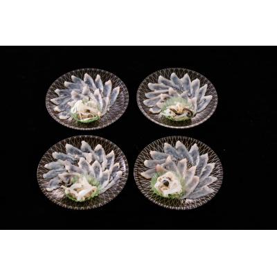 ふるさと納税 山口市 とらふぐ刺し小皿4枚セット【個々盛り・食べやすいサイズ】　D423