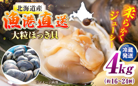 7月中旬以降順次発送！厚真町近海の活ほっき貝 4kg（約16-24個）【鵡川漁業協同組合】 ほっき ほっき ほっき ほっき ほっき ほっき  [AXAL006]
