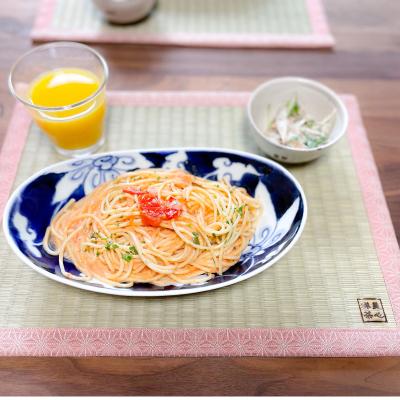 ふるさと納税 渋谷区 美心禅茶シリーズ 畳ランチョンマット 2枚セット(紫・ピンク)