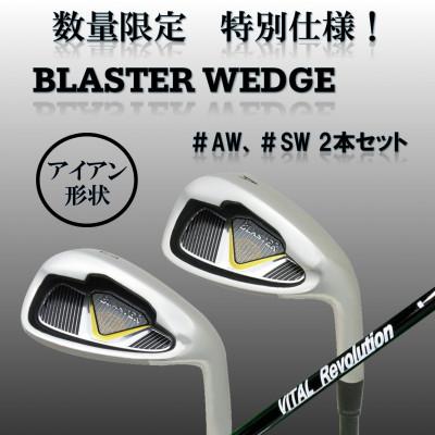ふるさと納税 小山市 ゴルフクラブ ウェッジ BLASTER #AW #SW 2本セット フレックスR 特別仕様