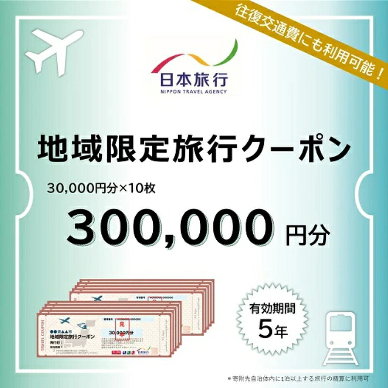 【ふるさと納税】日本旅行 地域限定旅行クーポン 300,000円分 三重県 名張市 宿泊券 チケット 温泉 観光 ホテル 旅館 旅行 トラベル 三重 旅