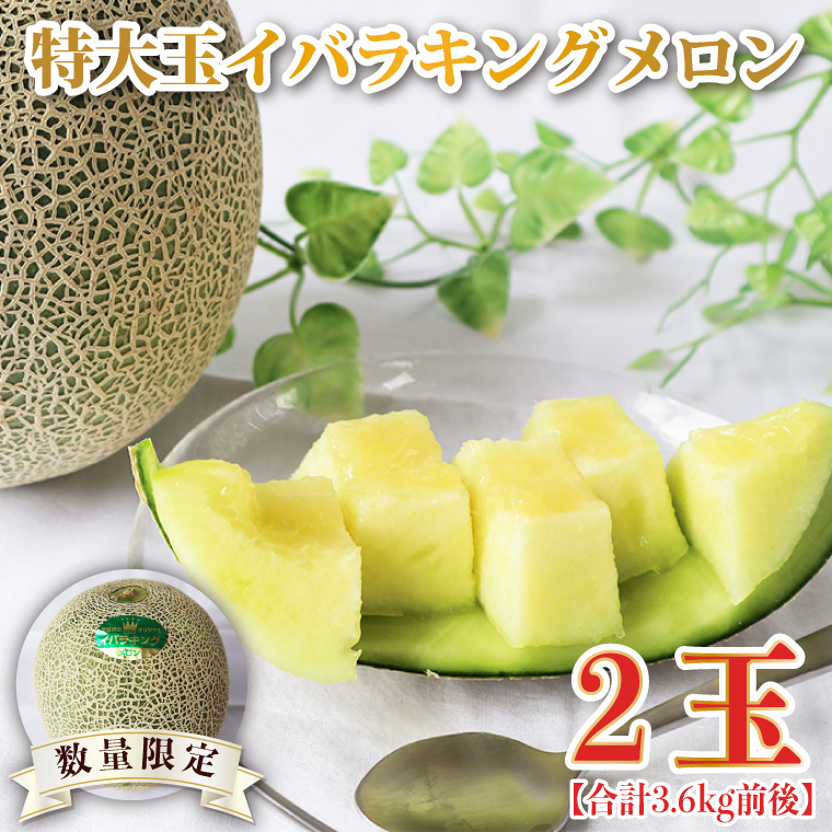 特大玉イバラキングメロン 2玉(BW-15-1)