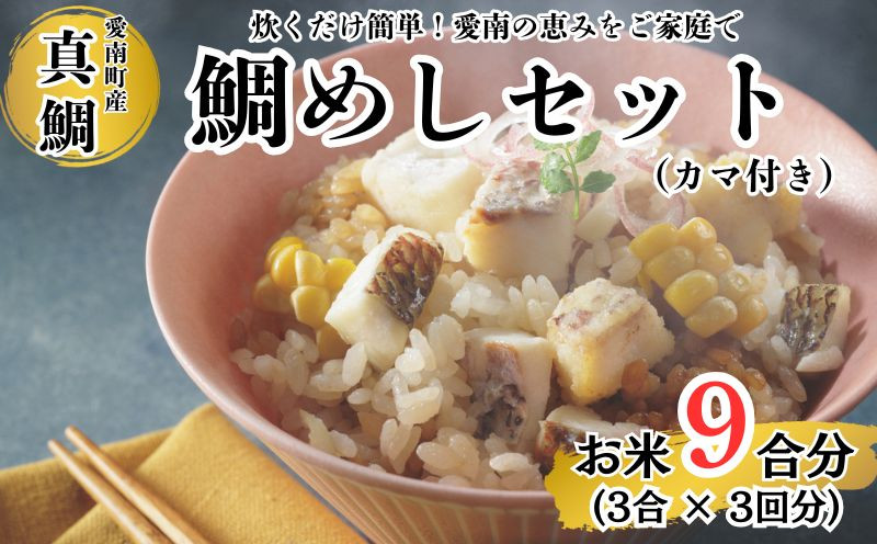 
鯛めしセット （180ｇ×３パック） カマ付き まだい 鯛 冷凍 ダイスカット サイコロ コロコロ 真鯛コロコロ 角切り 鯛めし 釜めし 炊き込みご飯 10000円 おかず 惣菜 つまみ 入れるだけ 国産 魚介 特産品 魚介類 海産物 鮮魚 養殖 産地直送 海鮮 ブランド 簡単 お正月 お祝い 年末 年始 クリスマス パーティ お食い初め パック 愛南町 愛媛県 愛南サン・フィッシュ
