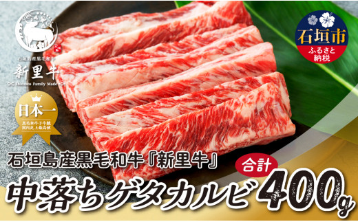 石垣島産 黒毛和牛 新里牛 中落ちゲタカルビ（200g×2）焼肉 バーベキュー SZ-26