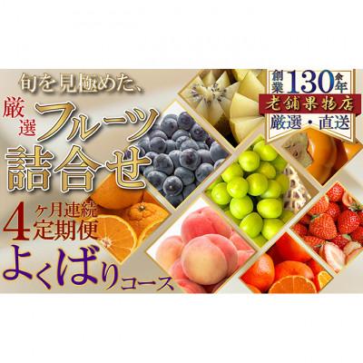 ふるさと納税 綾川町 【毎月定期便】旬を見極めた厳選フルーツ詰合せ-よくばりセット- 定期便[54010370]全4回