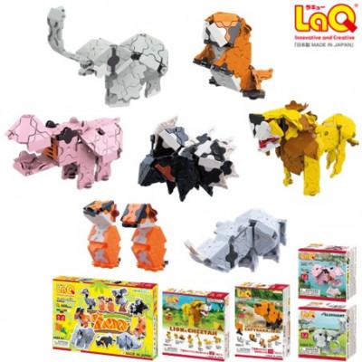 ふるさと納税 大淀町 LaQアニマルワールド動物園のなかまたち+ライオン&amp;チーター+カピバラ&amp;アザラシ+ミニゾウ+ミニカバ