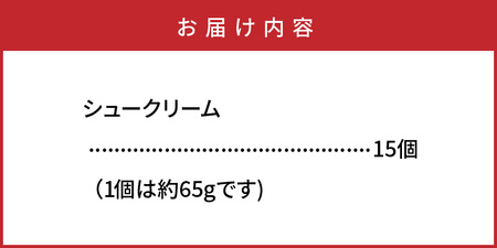 1756R_50年変わらない味！地元で人気のシュークリーム15個