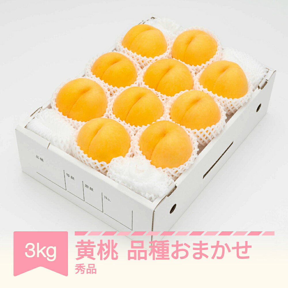 【ふるさと納税】もも 有袋黄桃 秀品 品種おまかせ 約3kg 令和7年産 2025年産 山形県産 果物 送料無料 ns-mootx3※沖縄・離島への配送不可
