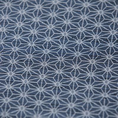 ふるさと納税 富士吉田市 高級座布団カバー 銘仙判 55×59cm 麻の葉文様 (青色) 撥水加工/手洗い可 日本製 |  | 02