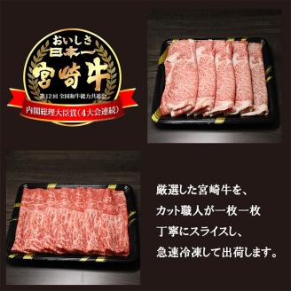 《A5ランク・A4等級》宮崎牛「すき焼き・しゃぶしゃぶ肉セット(700g)」大人気の赤身肉＆霜降りスライス 内閣総理大臣賞4連続受賞 [黒毛和牛 ブランド牛 国産牛 牛肉 お肉 2人前 一人暮らし] 