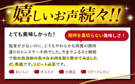 ヒレ ステーキ 長崎和牛 約300g（2枚） 西海市 ヒレステーキ ヒレ ひれ ステーキ 和牛 長崎和牛 ＜スーパーウエスト＞ [CAG159]