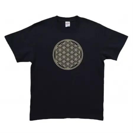 Tシャツ フラワー・オブ・ライフ 姫川薬石 ネイビー (半袖 Lサイズ)【1619392】
