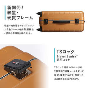 スーツケース プロテカ CHECKER FRAME ガンメタリック 67L