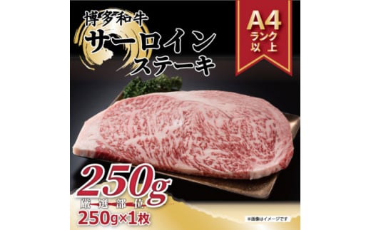 ＜A4～A5＞博多和牛サーロインステーキ[250g×1枚](芦屋町)【1277998】