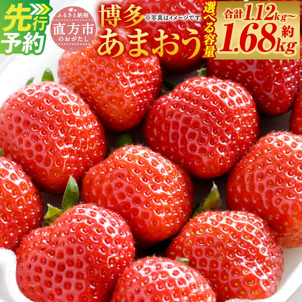 【ふるさと納税】＜選べる 容量＞福岡県産 博多あまおう 合計約1.12kg 約280g×4パック入り または 合計約1.68kg 約280g×6パック入り【2027年1月下旬～3月下旬発送予定】 11000円 〜 14000円 1万1000円 〜 1万4000円 いちご 苺 イチゴ フルーツ 果物 九州 冷蔵 送料無料