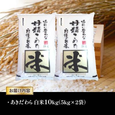 ふるさと納税 竜王町 【2025年2月上旬発送】令和6年産 近江米あきだわら白米10kg(5kg×2袋) AC112 |  | 01