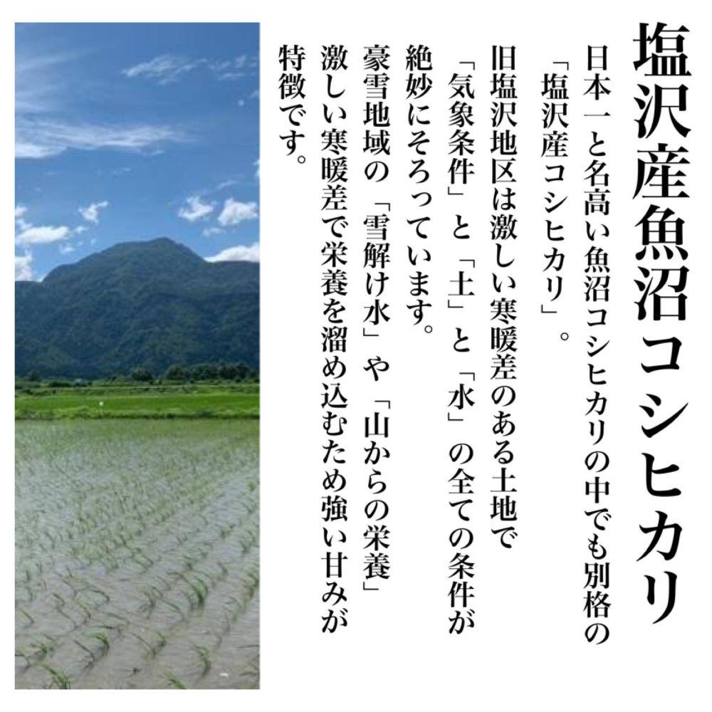【令和6年度産】新潟県塩沢産コシヒカリ そのまんま真空パック 900ｇ×12袋