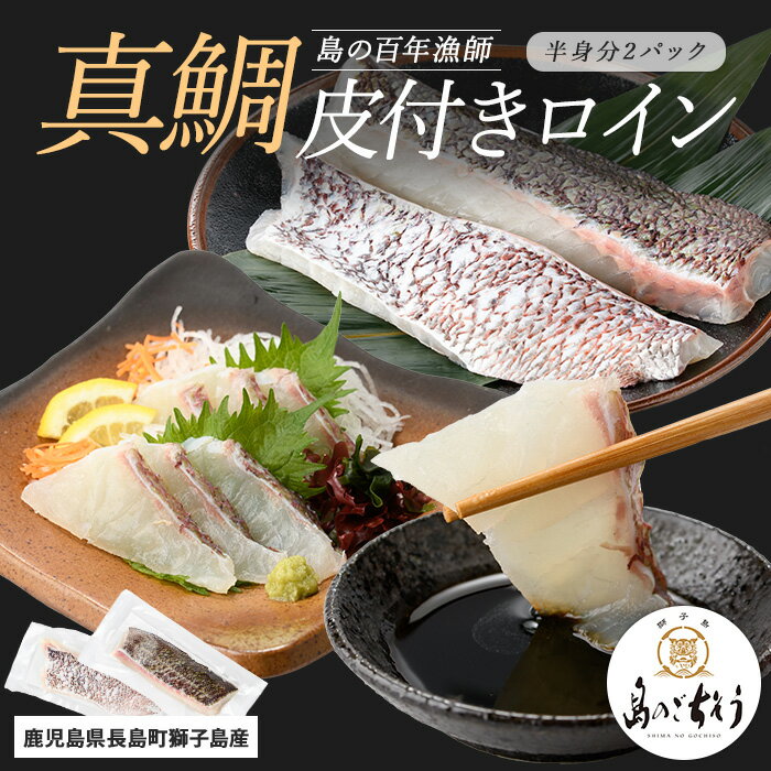 【ふるさと納税】＜百年漁師＞獅子島産 百年漁師の真鯛 皮付きロイン2パック (半身分) 【島のごちそう】gochi-7051