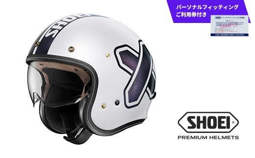 SHOEI ヘルメット J・O+ CROSS LOGO2 TC-6 (WHITE/BLACK) XLサイズ パーソナルフィッティングご利用券付 バイク ショウエイ バイク用品 ツーリング SHOEI品質 shoei スポーツ メンズ レディース