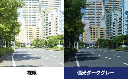 跳ね上げ式/「偏光」前掛けサングラス　スッキリとシャープな印象のスクエアタイプ　「BV-28」　レンズカラー：(3)偏光ダークグレー